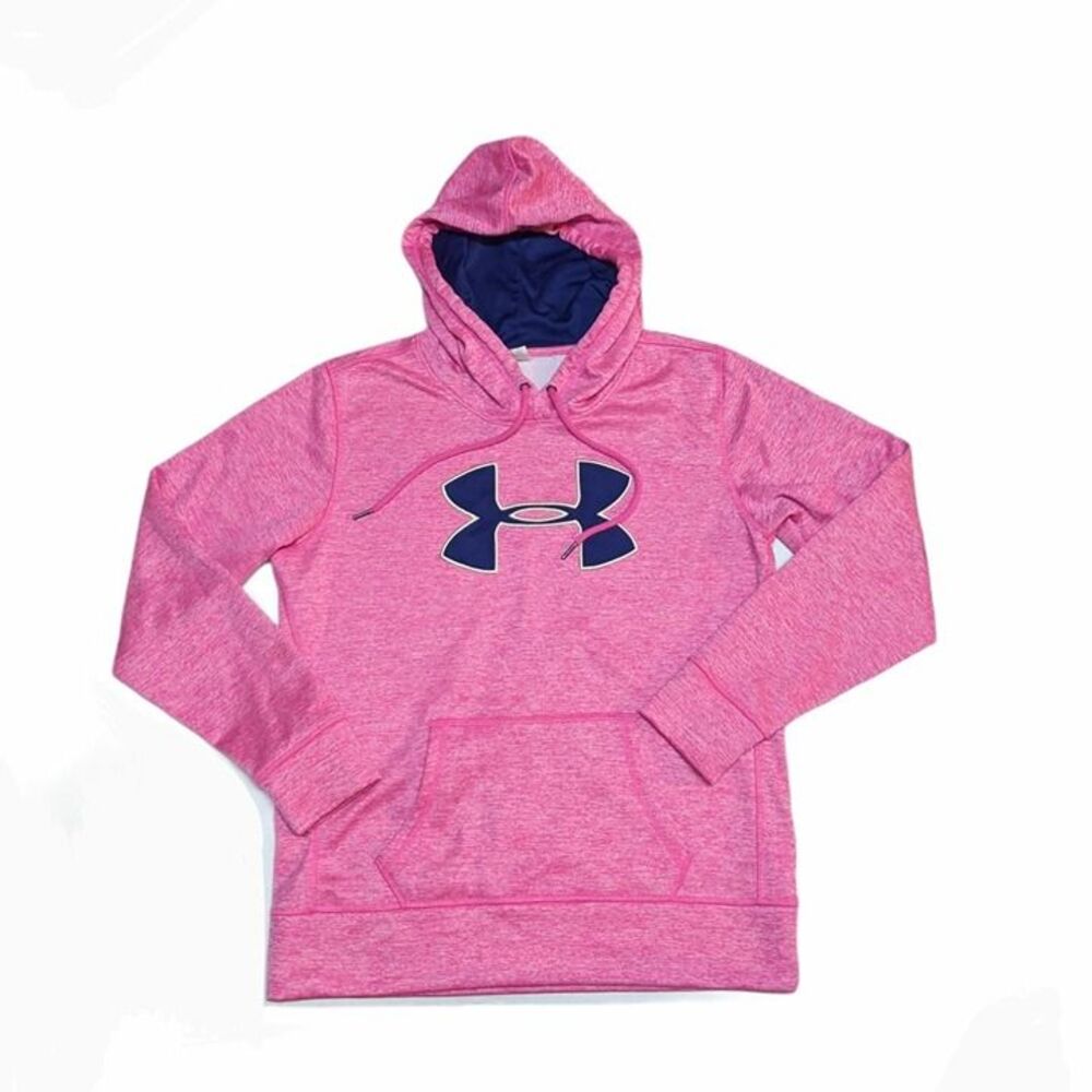 Under Armour Women's Logo Hot Pink Hoodie OS